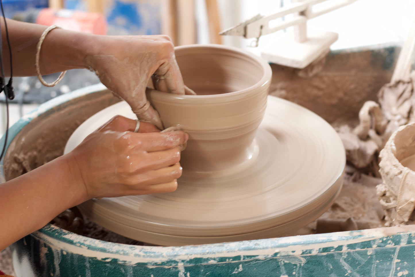 6-Week Pottery Course: Wheel Throwing - Tuesday Evening April - May